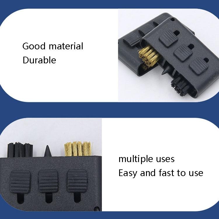 3-piece Portable Golf Groove Cleaning Brush - Black Does Not Apply
