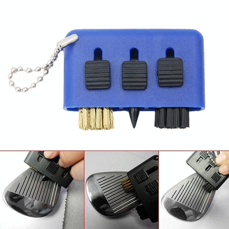 3-piece Portable Golf Groove Cleaning Brush - Black Does Not Apply
