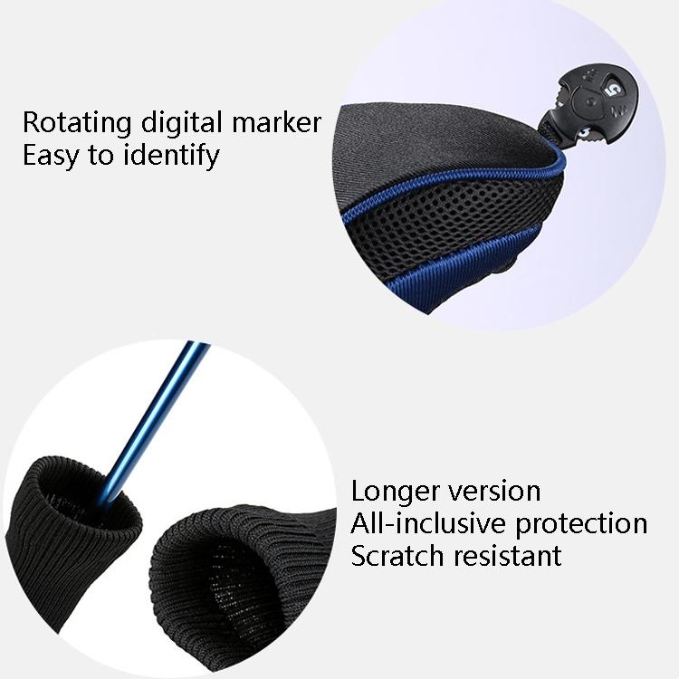 3-in-1 Golf Club Head Cover - No.1 No.3 No.5 - Protective - Red Does Not Apply
