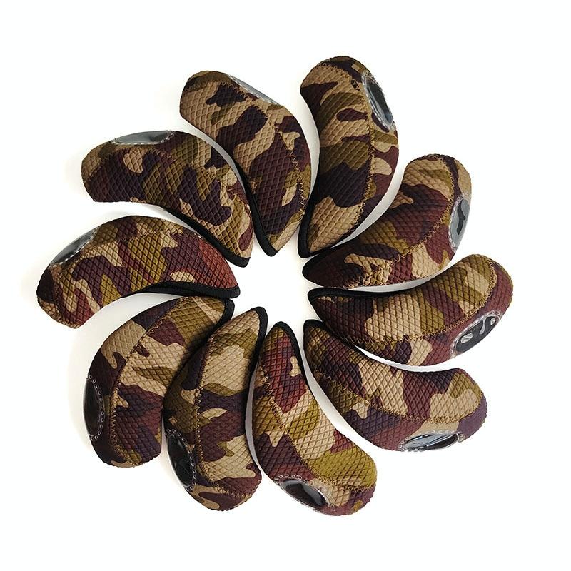 10-piece Neoprene Golf Club Headgear Set - Waterproof & Wear-resistant - Camouflage Does Not Apply