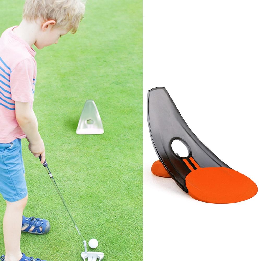 2-pack Indoor / Outdoor Golf Putting Trainer - Orange Does Not Apply