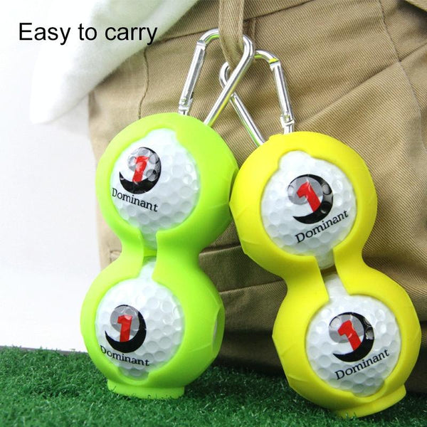 2-pack Golf Silicone Double-ball Protection Sleeves - Green Does Not Apply