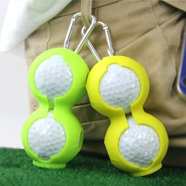 2-pack Golf Silicone Double-ball Protection Sleeves - Green Does Not Apply