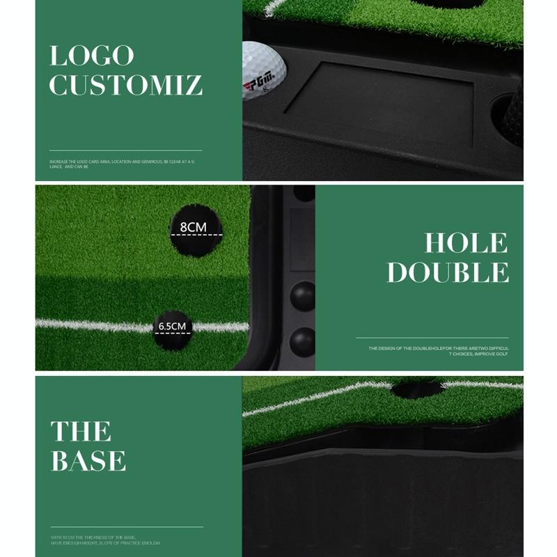 2.5m Golf Mini Putting Mat with Push Rod Trainer - Fairway Green Does Not Apply