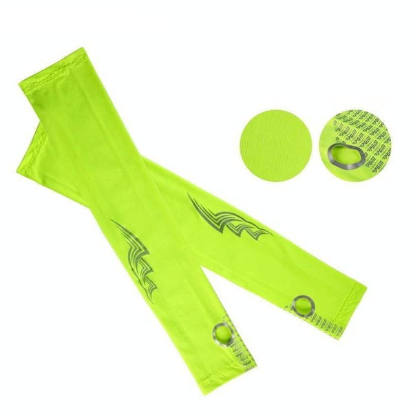 Breathable Golf Sunscreen Sleeve - Fluorescent Green - Fluorescent Green Does Not Apply