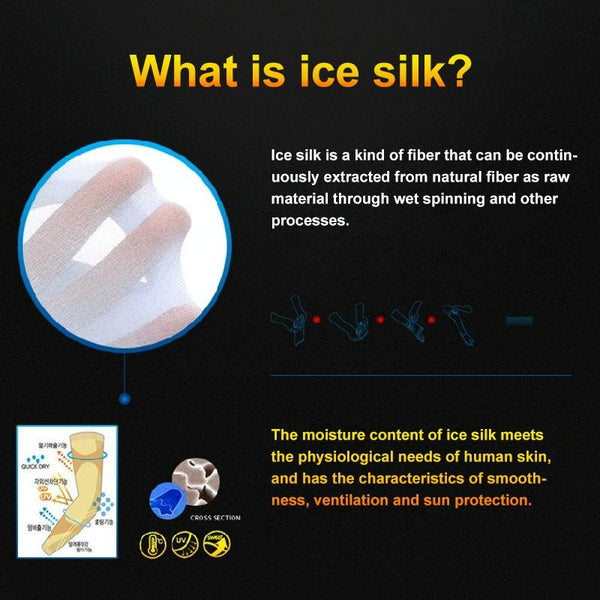 Breathable Golf Sunscreen Sleeve - Fluorescent Green - Grey Does Not Apply