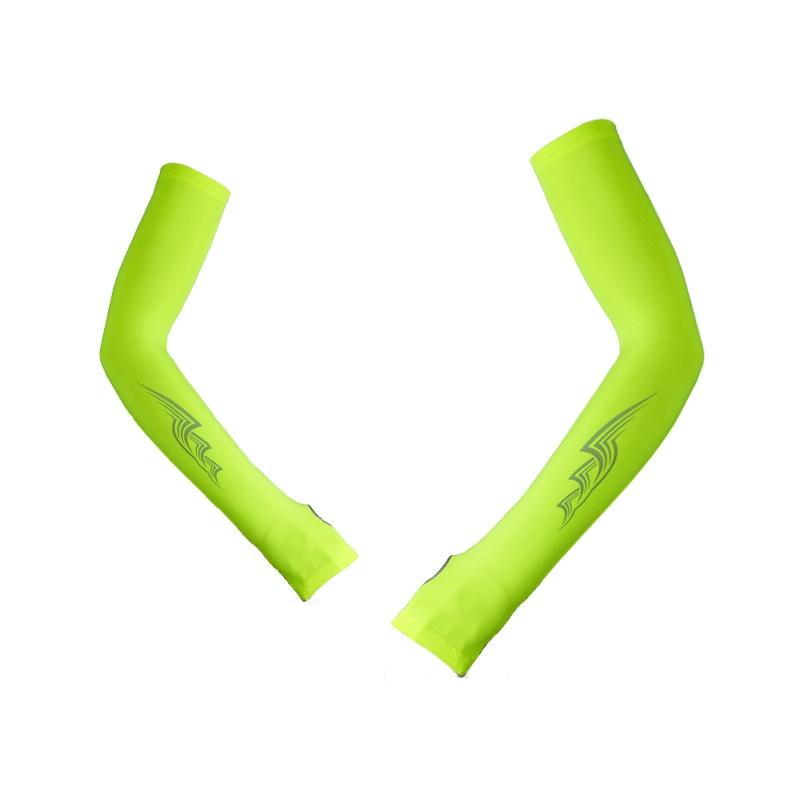 Breathable Golf Sunscreen Sleeve - Fluorescent Green - Grey Does Not Apply
