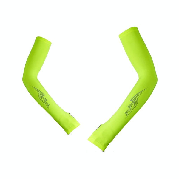 Breathable Golf Sunscreen Sleeve - Fluorescent Green - Grey Does Not Apply
