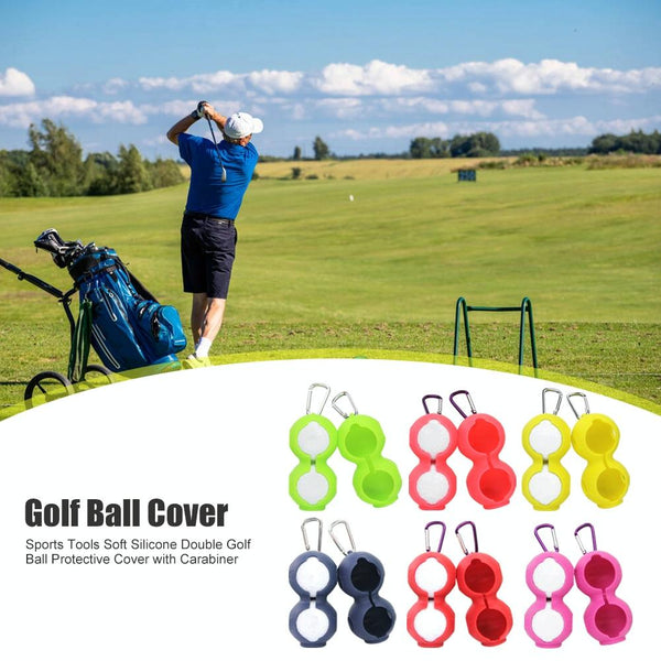 2-pack Golf Silicone Double-ball Protection Sleeves - Colour Does Not Apply