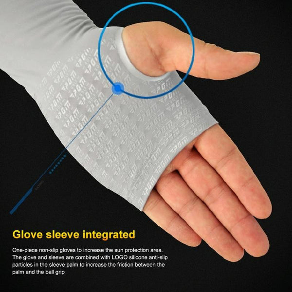 Breathable Golf Sunscreen Sleeve - Fluorescent Green - White Does Not Apply