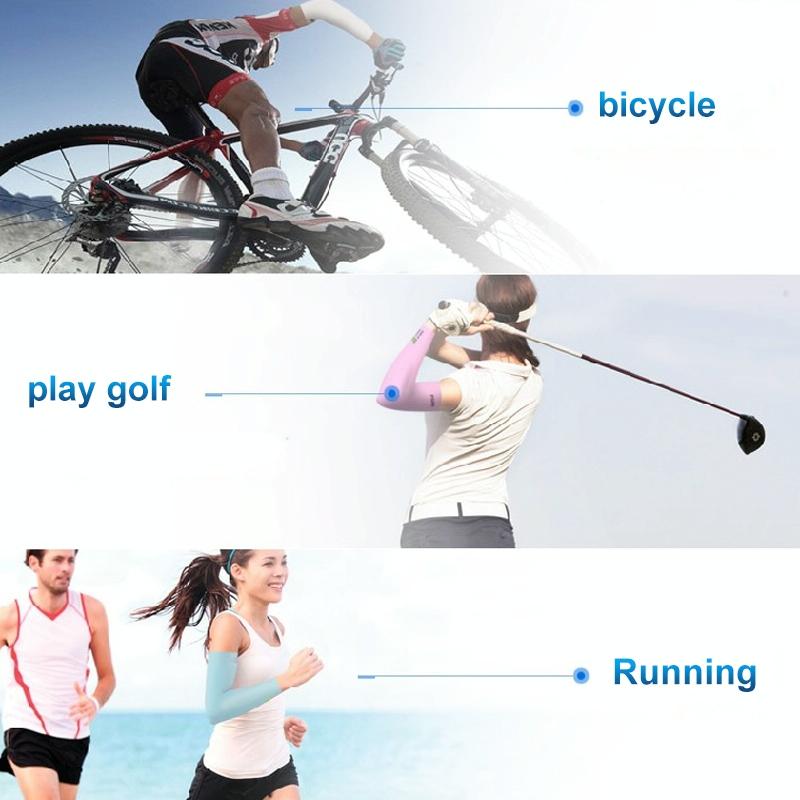 Breathable Golf Sunscreen Sleeve - Fluorescent Green - White Does Not Apply