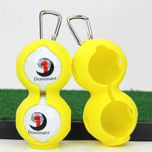 2-pack Golf Silicone Double-ball Protection Sleeves - Yellow Does Not Apply