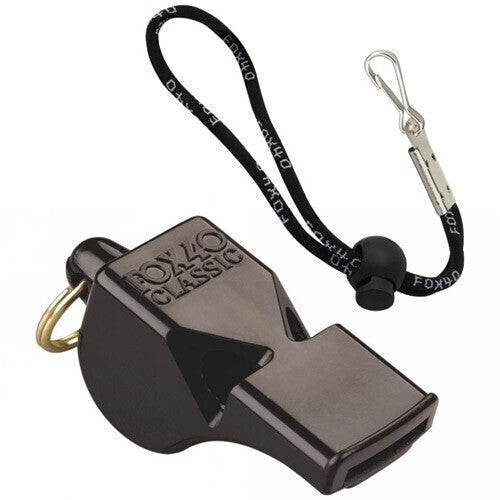 Fox 40 Classic Whistle Outdoor Safety Sports Referee Football Soccer - Black Unique
