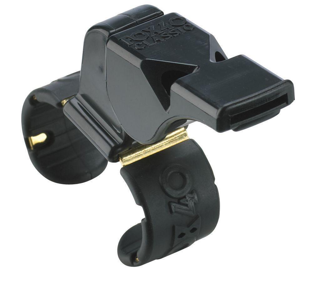 Fox 40 Classic Fingergrip Whistle Sports Referee Safety Football Soccer - Black Awezingly