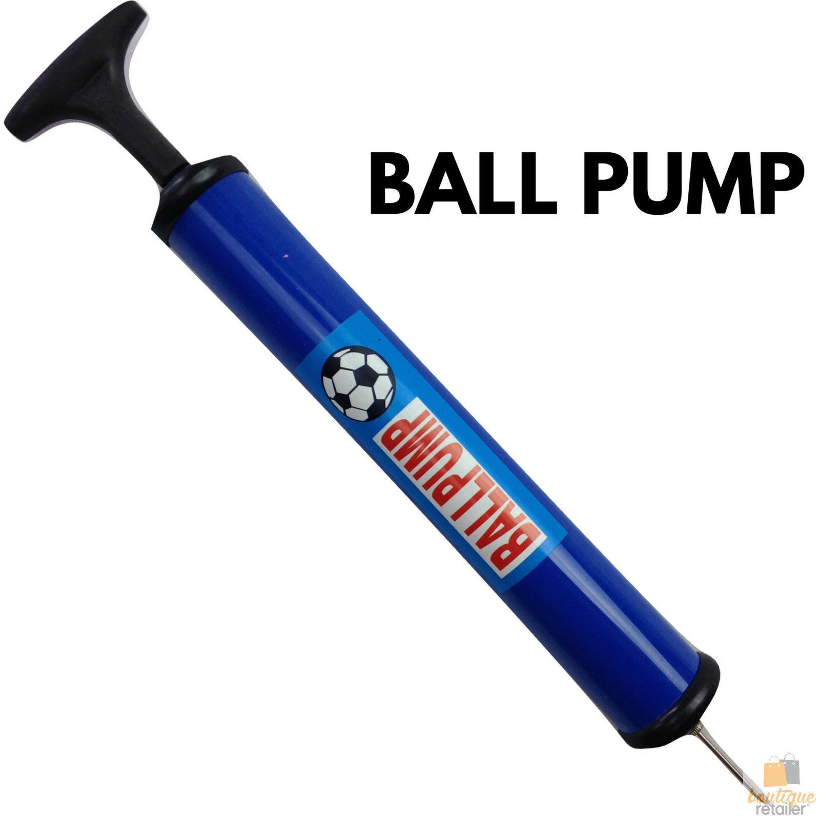 BALL PUMP Air Inflator Soccer Basketball Football Needle Fitness Portable Awezingly