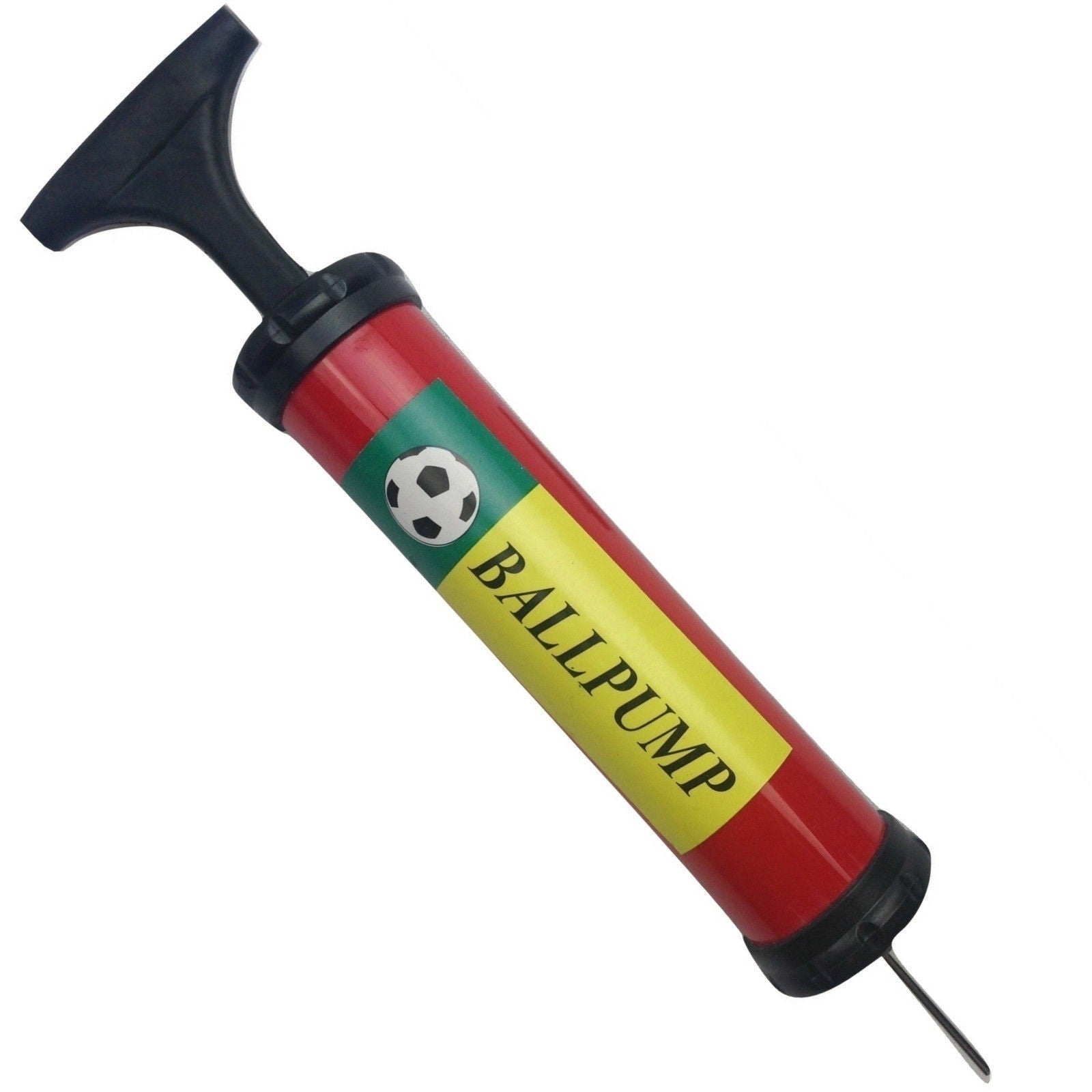 BALL PUMP Air Inflator Soccer Basketball Football Needle Yoga Fitness Portable Unique