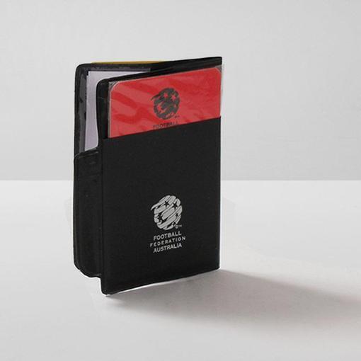 FFA Soccer Referee Cards Wallet Football Australia Endorsed Yellow Red Umpire Unique