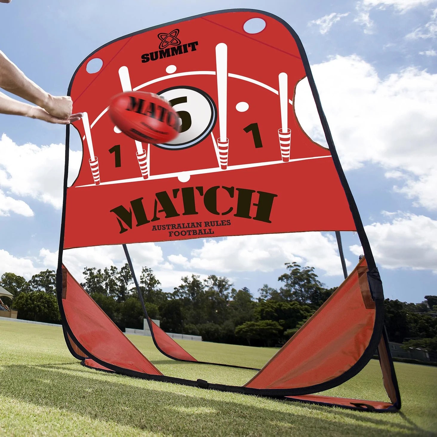 Summit Global NAB AFL Aussie Rules Kick Handball Target Practice Footy Football Unique