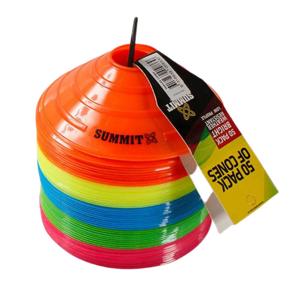 50x Fitness Exercise Sports Training Discs Markers Cones Soccer Rugby Agility Unique