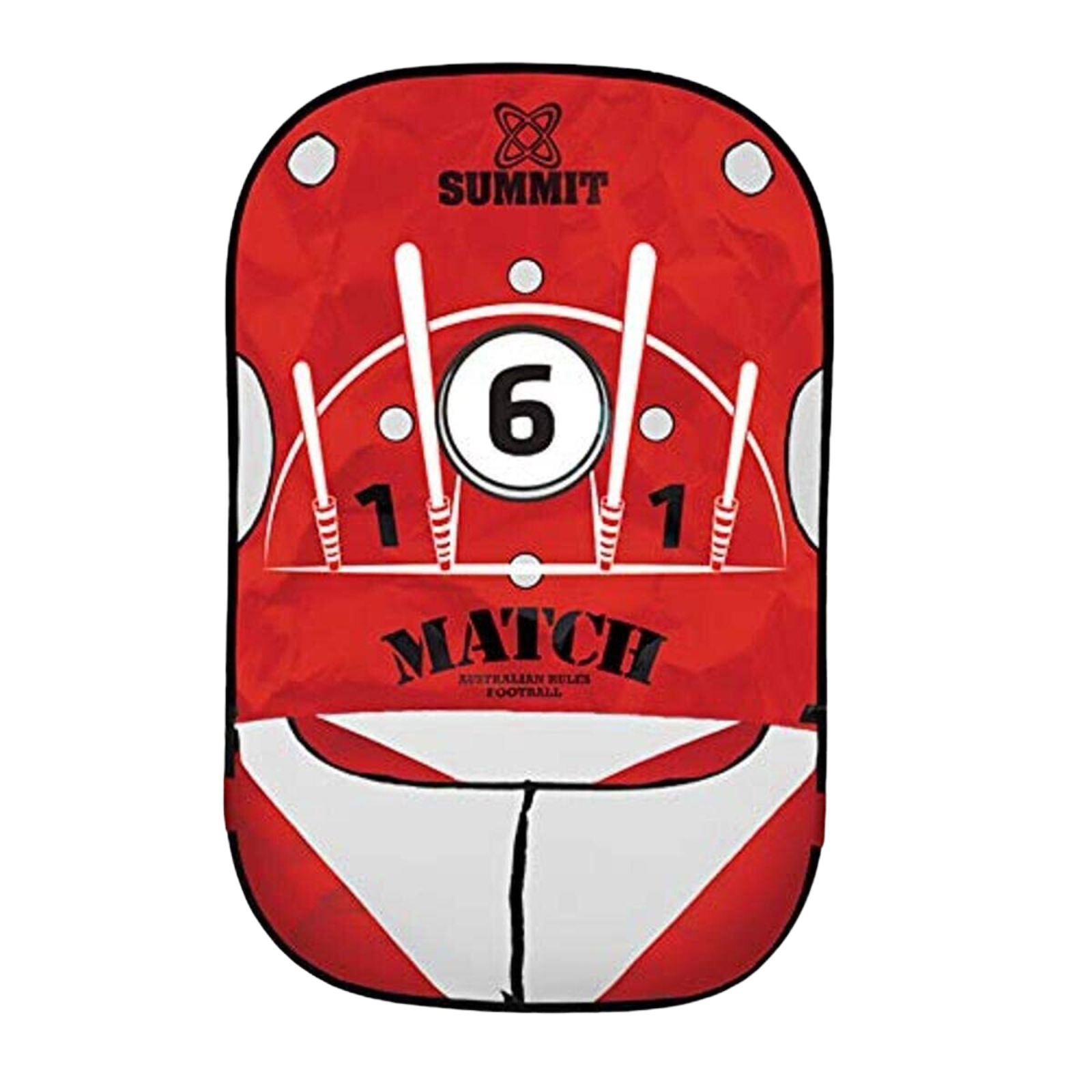 Summit Australian Rules Handball Target AFL Footy Football - Red Unique