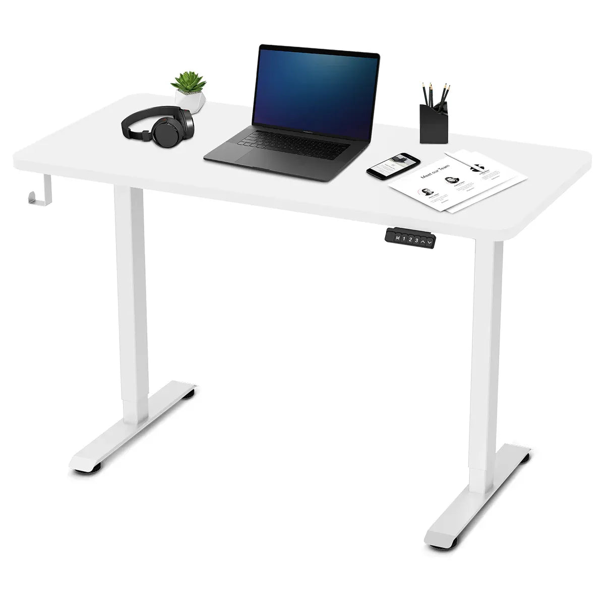 Lifespan Fitness ErgoDesk Electric Standing Desk 120cm (White/White) Awezingly