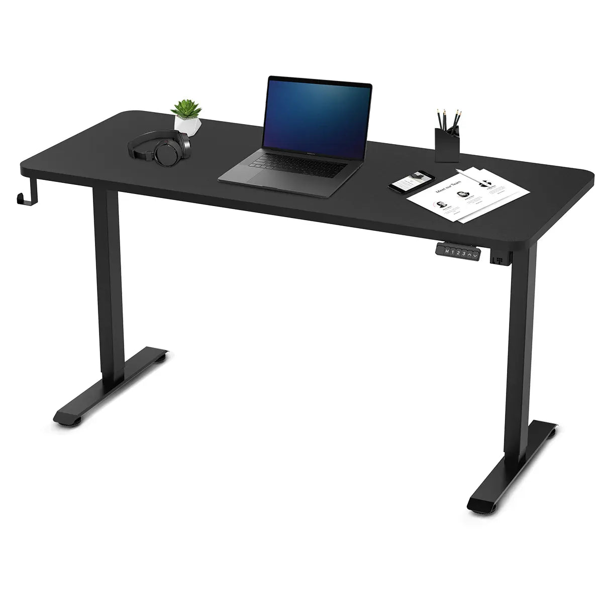Lifespan Fitness ErgoDesk Electric Standing Desk 140cm (Black/Black) Awezingly