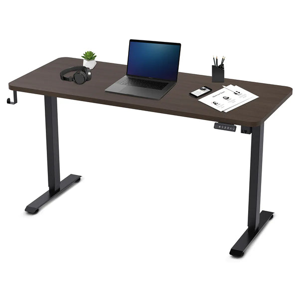Lifespan Fitness ErgoDesk Electric Standing Desk 140cm (Walnut/Black) Awezingly