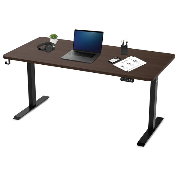 Lifespan Fitness ErgoDesk Electric Standing Desk 160cm (Walnut/Black) Awezingly