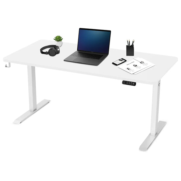 Lifespan Fitness ErgoDesk Electric Standing Desk 160cm (White/White) Awezingly