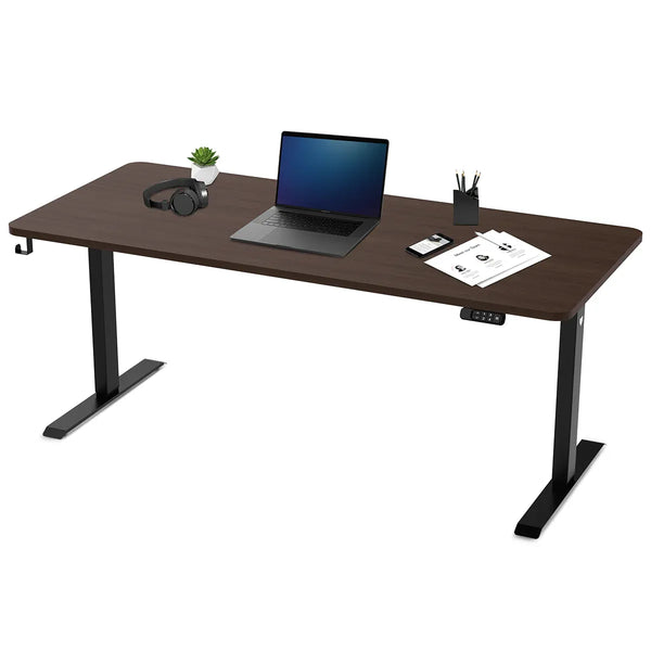 Lifespan Fitness ErgoDesk Electric Standing Desk 180cm (Walnut/Black) Awezingly