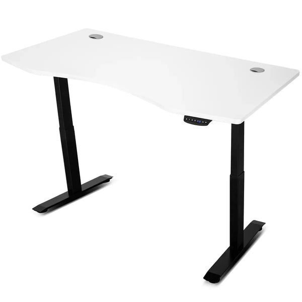 Lifespan Fitness ErgoDesk AUTO Series Automatic Standing Desk 150cm in White & Black Awezingly