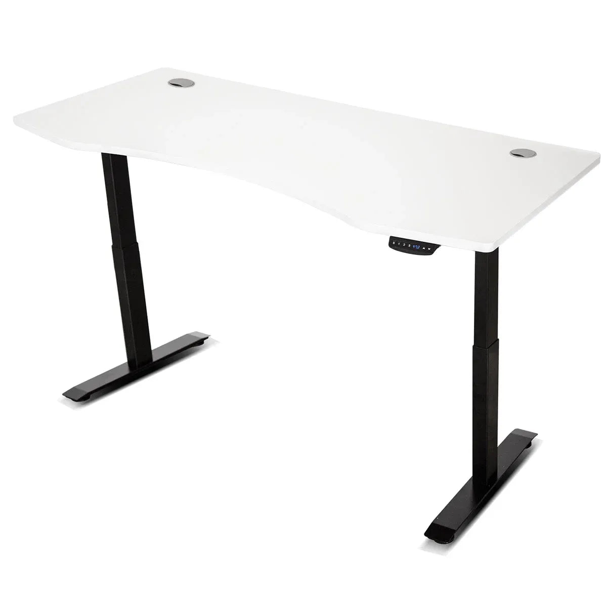 Lifespan Fitness ErgoDesk Automatic Standing Desk 1500mm (White) + Cable Management Tray Awezingly