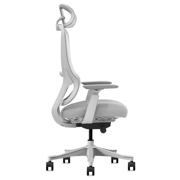 Lifespan Fitness DM8 Ergonomic Office Desk Chair (White/Grey) Awezingly