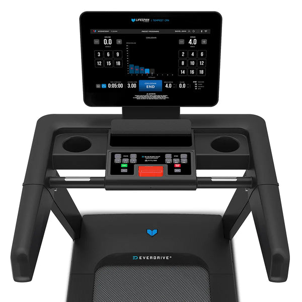 Lifespan Fitness Tempest CRX Commercial Smart Treadmill with 15.6