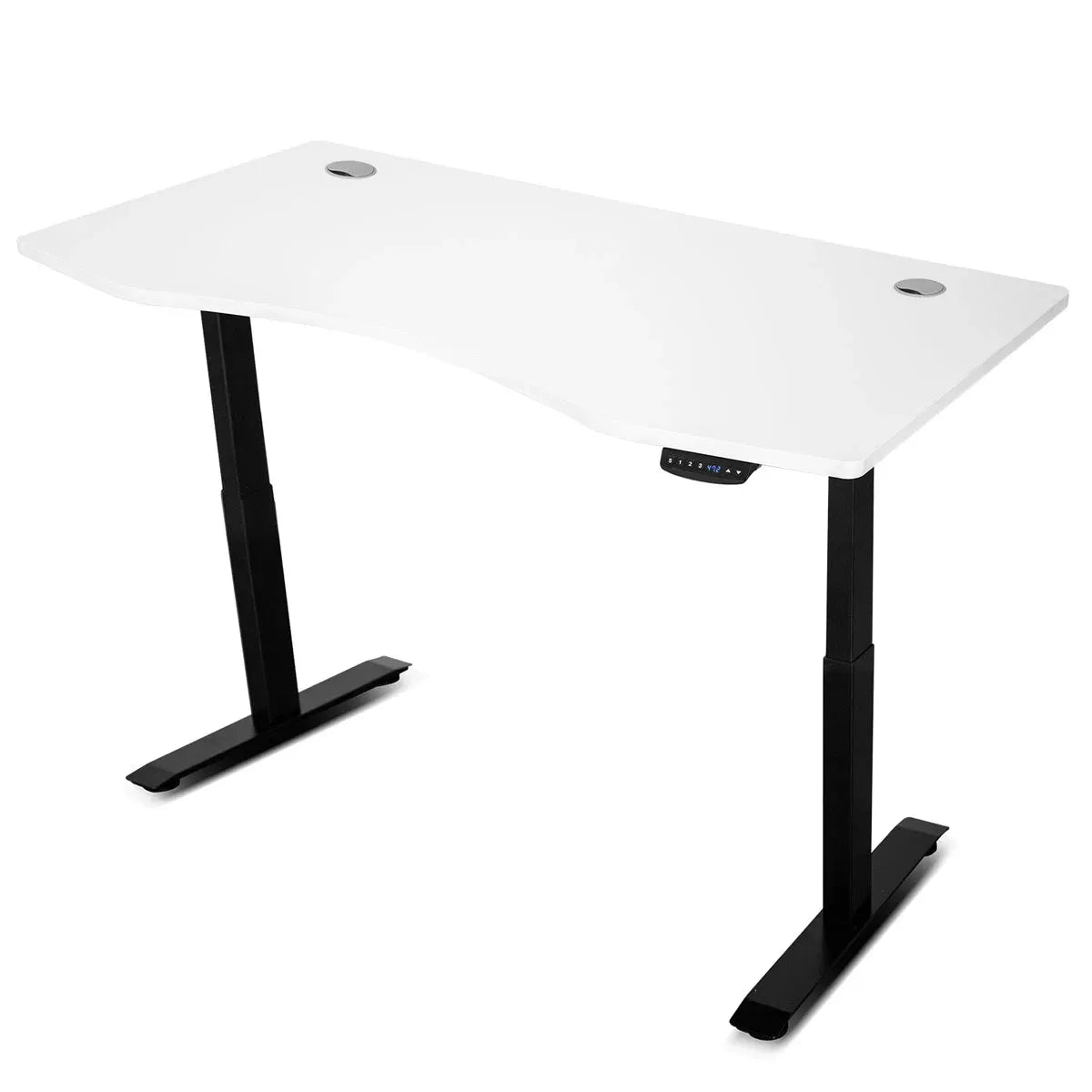 Lifespan Fitness V-FOLD Treadmill with ErgoDesk Automatic Standing Desk 1500mm in White/Black Awezingly