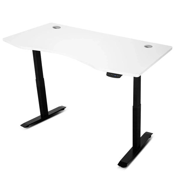 Lifespan Fitness V-FOLD Treadmill with ErgoDesk Automatic Standing Desk 1500mm in White/Black Awezingly