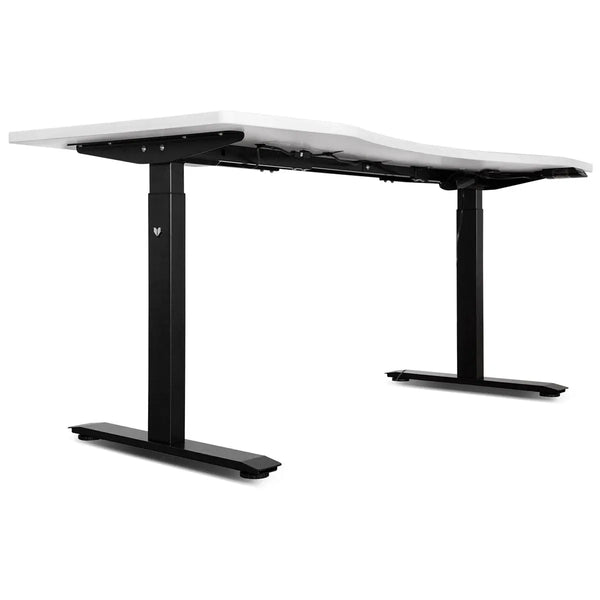 Lifespan Fitness V-FOLD Treadmill with ErgoDesk Automatic Standing Desk 1500mm in White/Black Awezingly