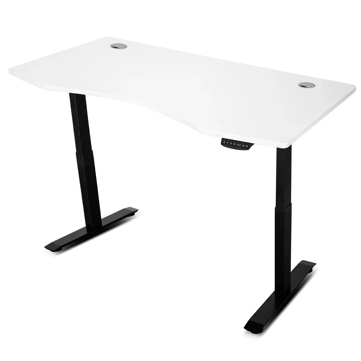 Lifespan Fitness WalkingPad M2 Treadmill with ErgoDesk Automatic White Standing Desk 1500mm + Cable Management Tray Awezingly