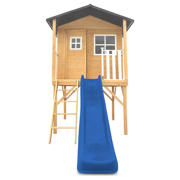 Lifespan Kids Burleigh Cubby House with 2.2m Slide (Blue) Awezingly