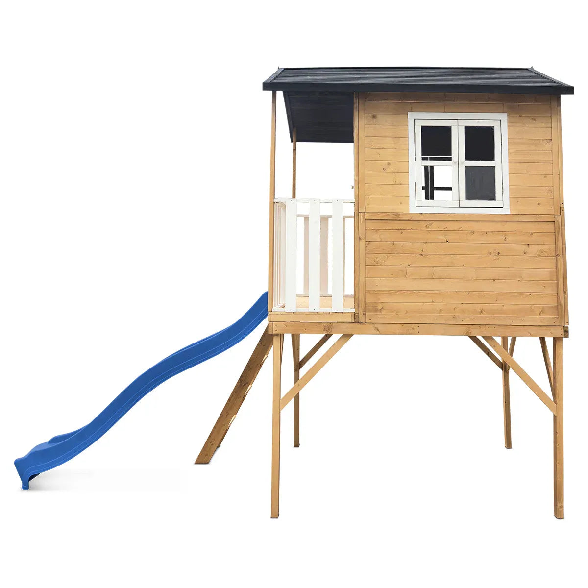 Lifespan Kids Burleigh Cubby House with 2.2m Slide (Blue) Awezingly