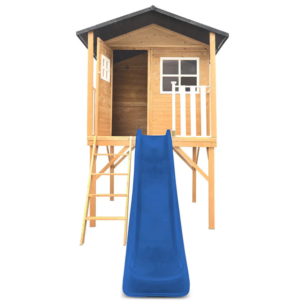 Lifespan Kids Burleigh Cubby House with 2.2m Slide (Blue) Awezingly