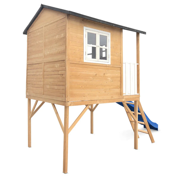 Lifespan Kids Burleigh Cubby House with 2.2m Slide (Blue) Awezingly