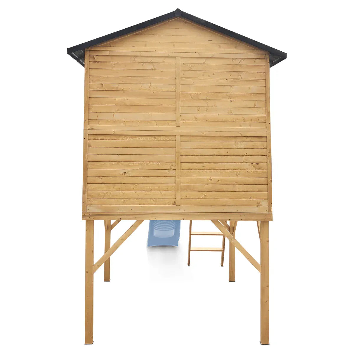 Lifespan Kids Burleigh Cubby House with 2.2m Slide (Pastel Blue) Awezingly