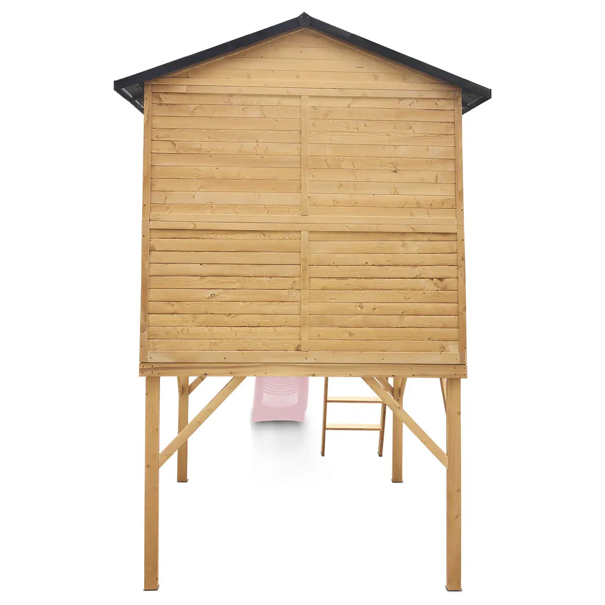 Lifespan Kids Burleigh Cubby House with 2.2m Slide (Pastel Pink) Awezingly