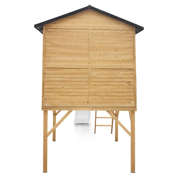 Lifespan Kids Burleigh Cubby House with 2.2m Slide (White) Awezingly