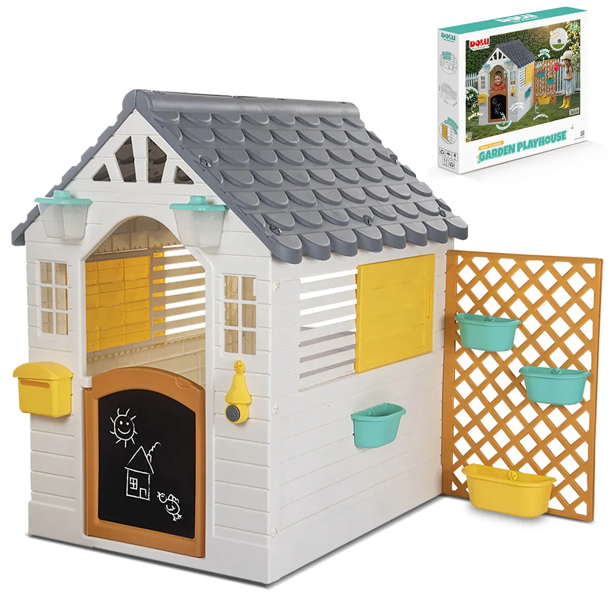 Lifespan Kids Garden Playhouse with Fence Awezingly
