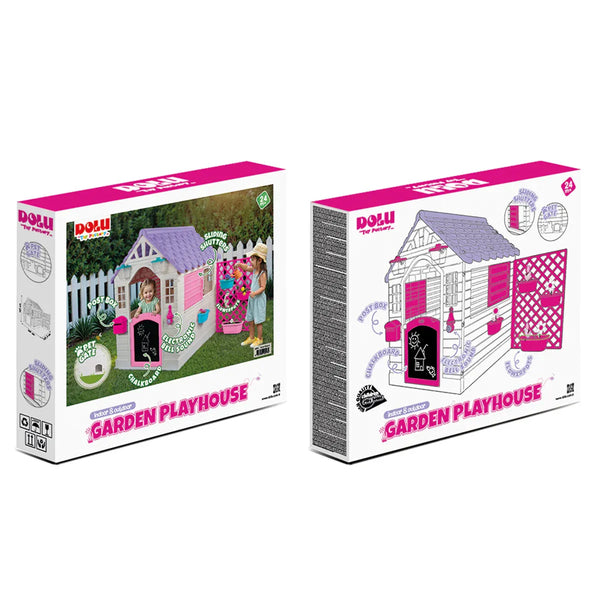 Lifespan Kids Garden Playhouse with Pink Fence Awezingly