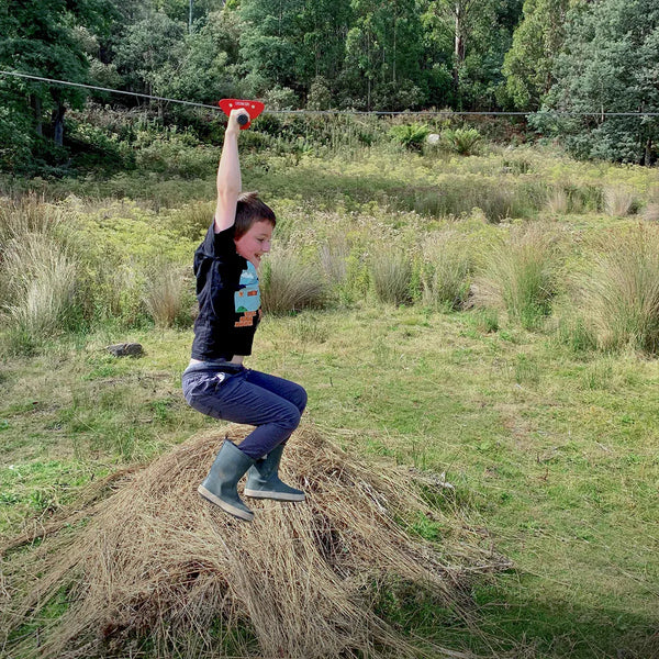 Lifespan Kids Woomera Flying Fox + Red Monkey Swing Awezingly
