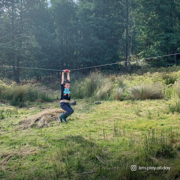 Lifespan Kids Woomera Flying Fox + Red Monkey Swing Awezingly