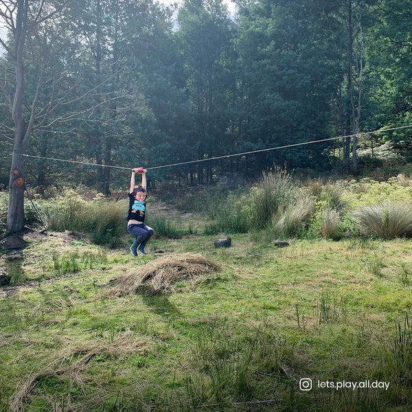 Lifespan Kids Woomera Flying Fox + Red Monkey Swing Awezingly